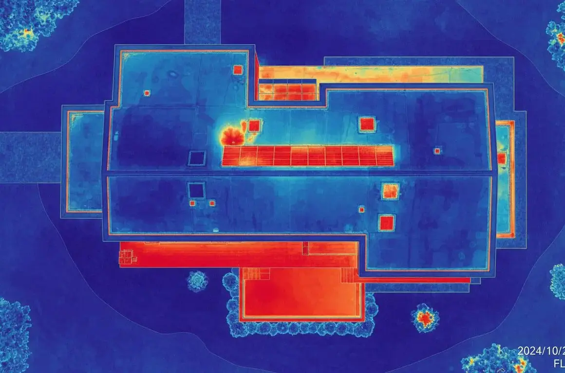 Vue normale de la toiture